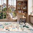 thumbnail image 2 of 4x6 Living Room Area Rugs: Washable Boho Kitchen Rugs Non Slip Low-pile Small Bedside Carpet For Bedroom Water-resistant Beside Rug Non-shedding Floor Mat Pets Family(4x6 Cream), 2 of 7