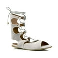 thumbnail image 3 of JENNY Gladiator Sandals, Grey, 10, 3 of 5