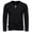 AB599 Black, variant on Tisuna Long Sleeve T-Shirts For Men Soft V Neck Tops Men Solid Tshirts For Fitness Sports Size L