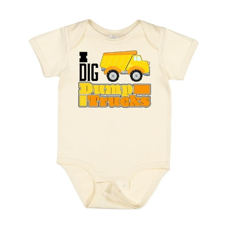 

Inktastic I Dig Dump Trucks Gift Baby Boy or Baby Girl Bodysuit
