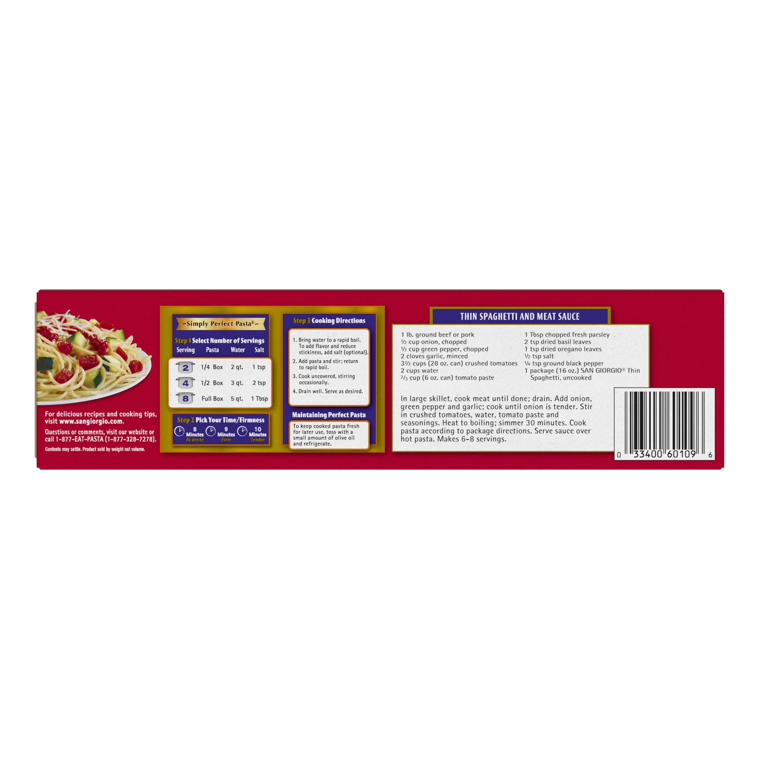(2 pack) San Giorgio Thin Spaghetti, 16 Oz