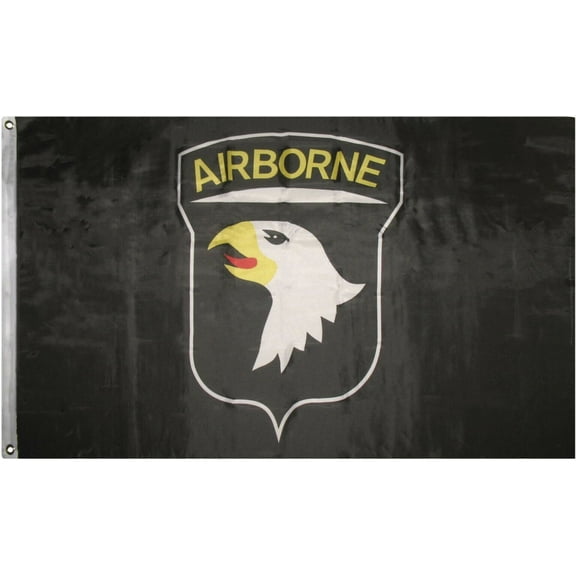 3x5 Airborne Black 101st Flag House Banner Grommets Poly 100D