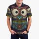 thumbnail image 1 of Balery Boho Owl Camisa Polo de Hombre con Estampado, de Manga Corta y Tejido Medio, Camisa Tipo Golf Polo-Medium, 1 of 6