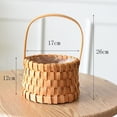 thumbnail image 2 of VMWMSSR Easter Handwoven Wicker Basket With Handles, Natural Rattan Storage Baskets, Decorative Storage Baskets For Wedding Easter Home Decor And Storage C-35cm, 2 of 4