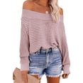 thumbnail image 2 of Buigttklop Sweaters for Women 2020 and Winter New Women'S Solid Sweater Casual Blouse Tops Pink, 2 of 6