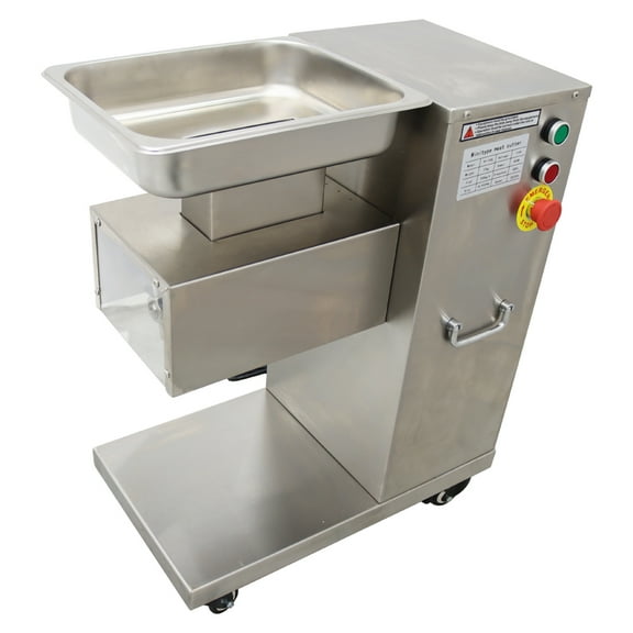 Commercial Steak Beef Cutter Meat Slicer Stainless Steel 8mm Blade 500KG/H