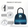 thumbnail image 4 of Pofeuu Night Sky Moon Dolphin Print Lunch Bag for Adult Insulated Lunch Box,Leakproof Cooler Food Lunch Containers Reusable High Capacity Lunch Tote Bags-One Size, 4 of 6