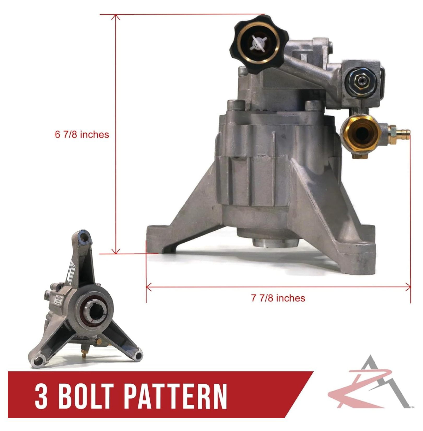 Replacement for 2800 psi Power Pressure Washer Water Pump Excell & EXVRB2321-1, EXVRB2321