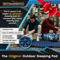 thumbnail image 2 of OutdoorsmanLab Ultralight Sleeping Pad - Ultra-Compact for Backpacking, Camping, Travel w Air-Support Cells Design (Blue), 2 of 5