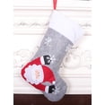 thumbnail image 3 of Kmbangi Christmas Cartoon Patterns Sock Shaped Gift Bag Ornament with Lamp, 3 of 7