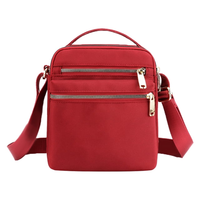 Bolso bandolera mini versátil, ligero y resistente al agua, de tejido de nailon.