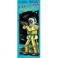 thumbnail image 2 of Retrobot 12x24 White Modern Wood Framed Museum Art Print Titled - Battery Operated Remote Control Earthman, 2 of 4
