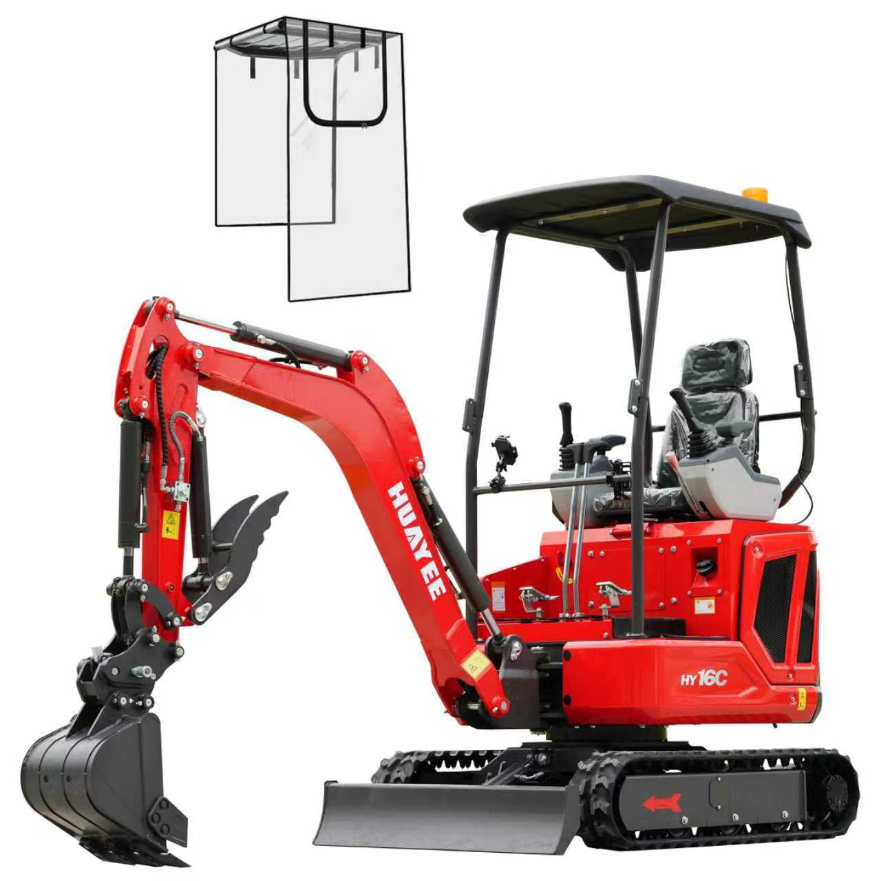 MachPro 1.4 Ton Mini Excavator with Grapple, EPA-Certified Kubota