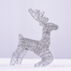 thumbnail image 1 of Mini Reindeer Elk Desktop Ornament Christmas Deer Cart Accessories Wrought Iron Golden Sleigh Cart Table Figures Christmas Gift, 1 of 5