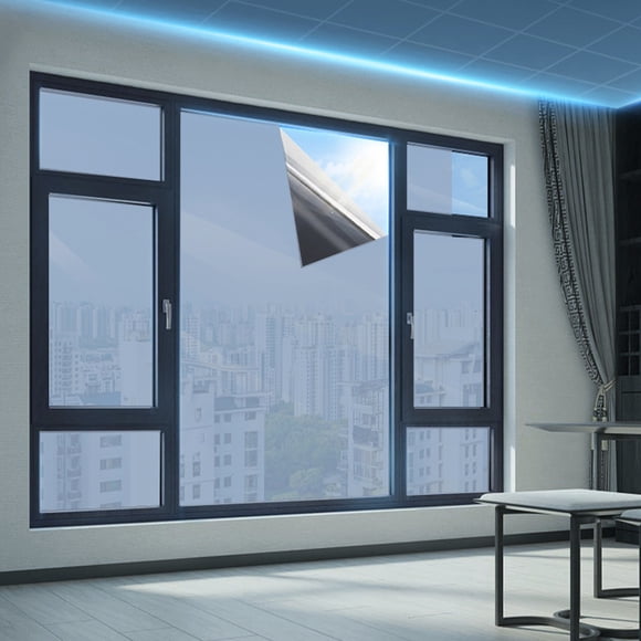 Meitianfacai Window Film For Privacy And Heat Control 30x100cm Glass Tinting Sun Blocking Film For Home Use Reflective Window Cling For Sliding Doors And Windows Insulation Film