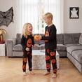 thumbnail image 5 of Nibbcoa Family Matching Halloween Pajamas, Baby Rompers/Dog Clothes/Pumpkin Print Long Sleeve Tops, 5 of 9