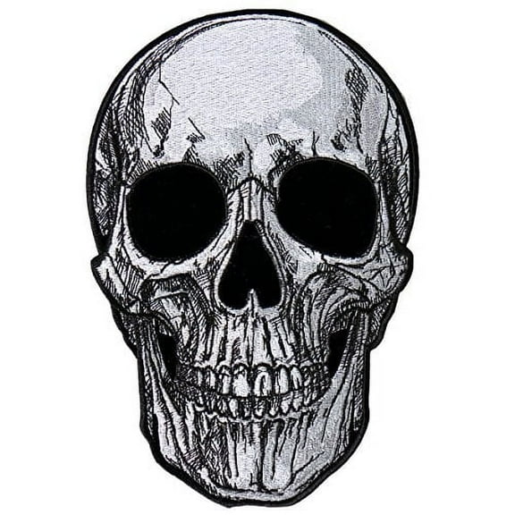 Hot Leathers, SUB SKULL, High Thread Embroidered Iron-On / Saw-On, Heat Sealed Backing Rayon PATCH - 3" x 4"