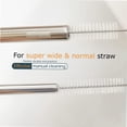 thumbnail image 4 of Drinking Straw Cleaning Brushes Set 12" Extra Long 12mm Extra Wide Pipe Tube Cleaner Nylon Bristles Stainless Steel Handle - 12" x 1/2" (12mm) - Set of 4, 4 of 5