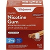 Walgreens Coated Nicotine Gum 2 mg, Cinnamon, 160 ea