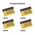thumbnail image 3 of Warning Humor Credit Card Sticker - 'No Stupid Transactions' Novelty Design for Credit Card Decoration, Collectors, or Gag Gift, 3 of 4