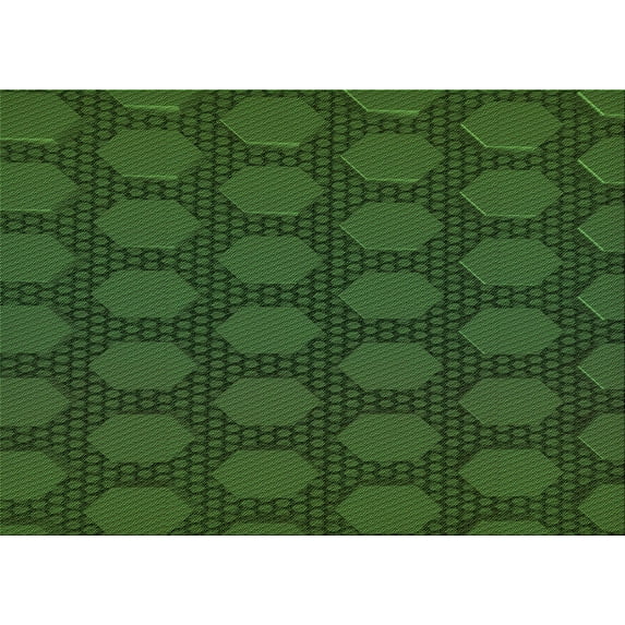 Ahgly Company Indoor Rectangle Patterned Dark Forest Green Area Rugs, 4' x 6'