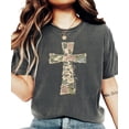 thumbnail image 5 of Ink-Printed Image NOT Quilt - He Is Risen Cross Shirt for Women Easter Graphic T-Shirt Pepper Shirt Adult Small, 5 of 7