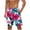 Red, variant on Miqool Mens Swim Trunks Holiday Hawaiian Floral Beach Shorts Quick Dry Board Shorts Bathing Suit with Pockets