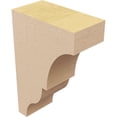 thumbnail image 5 of 2"W x 4"D x 6"H Classic Asheboro Rough Cedar Woodgrain TimberThane Corbel, Primed Tan, 5 of 6