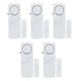 thumbnail image 1 of Lote de 5 alarmas antirrobo inalámbricas con sensor magnético para puertas y ventanas, protección de seguridad para el hogar inteligente., 1 of 4