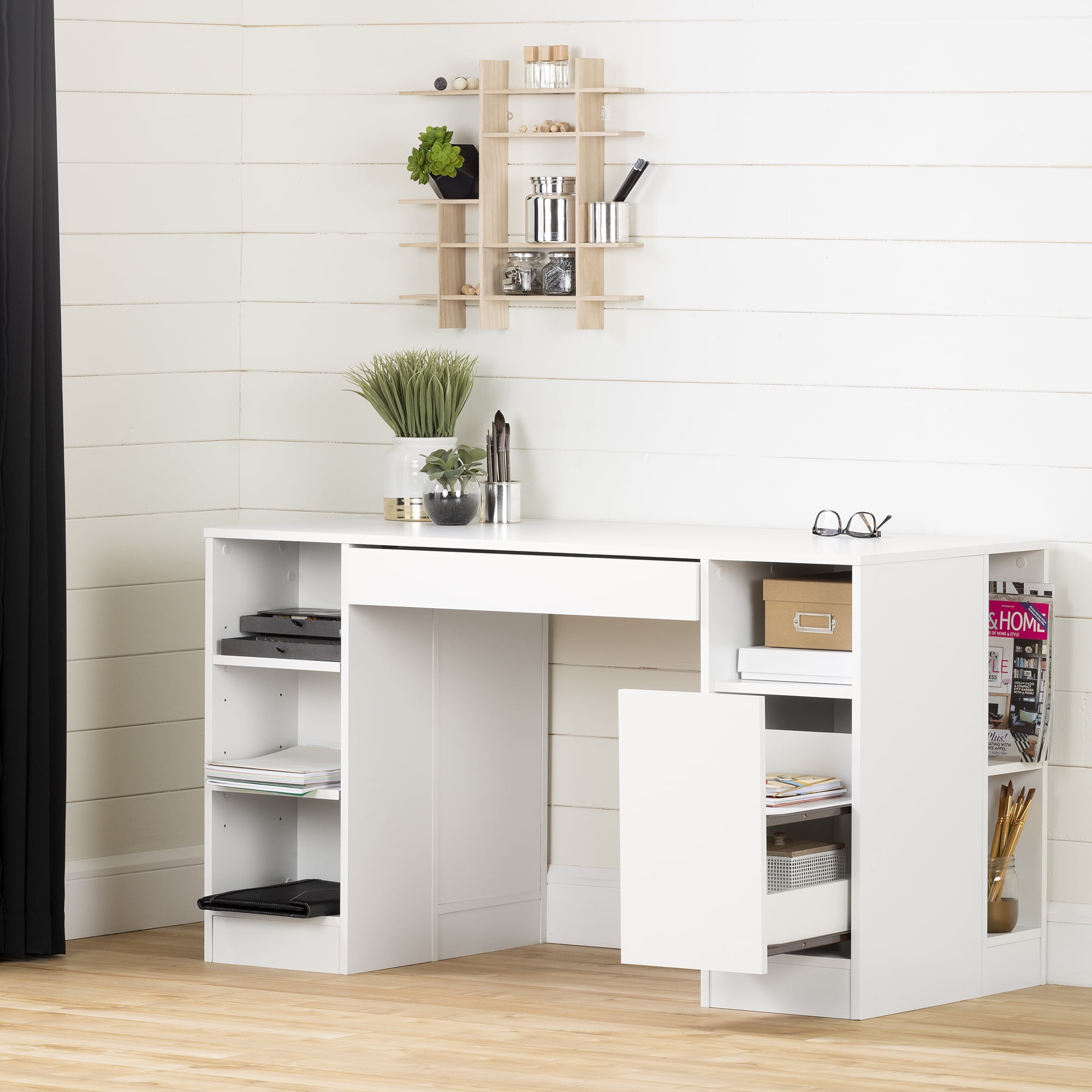 South shore crea craft cheap table on wheels