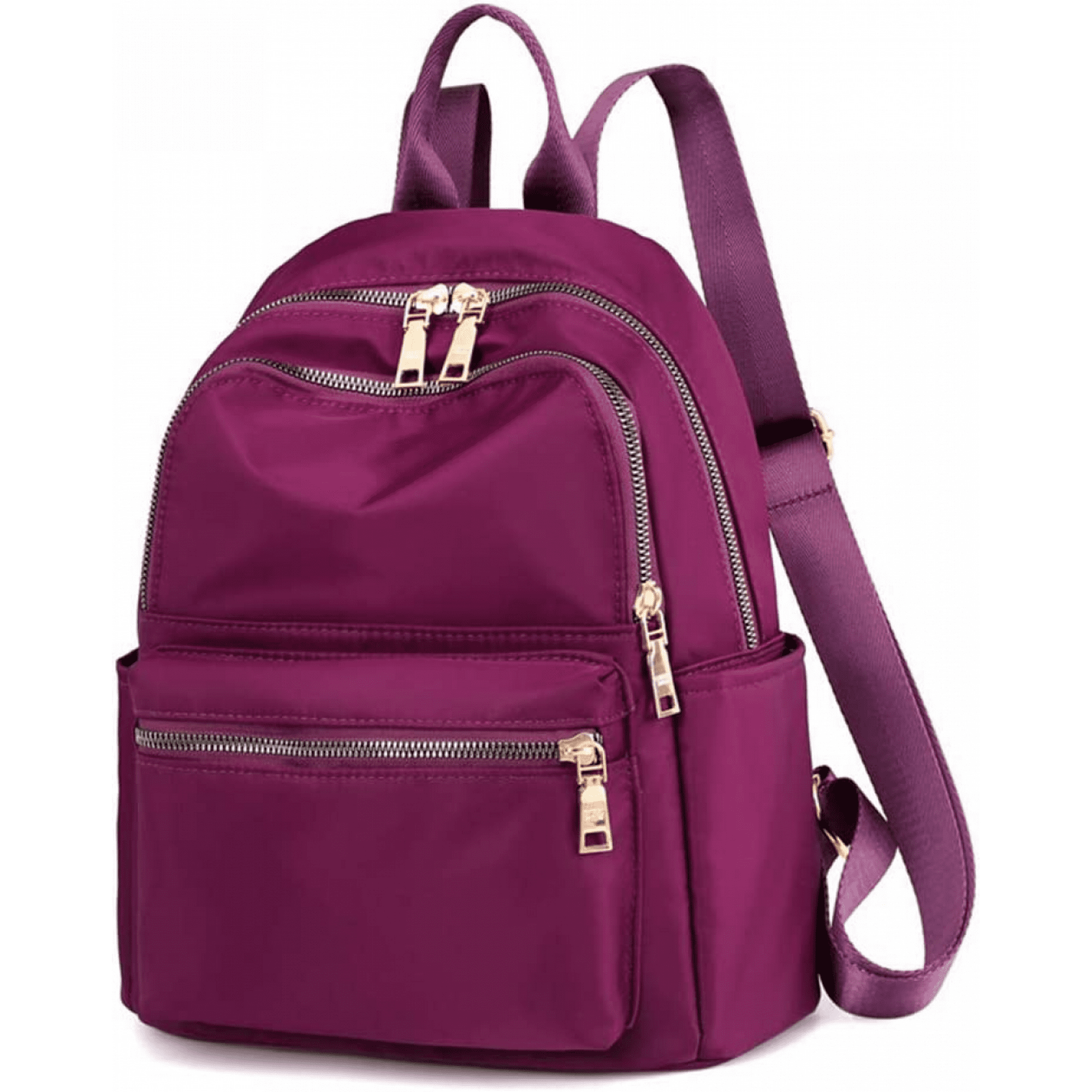 Women s backpack women s small nylon backpack lightweight mini backpack wallet travel day bag purple Walmart