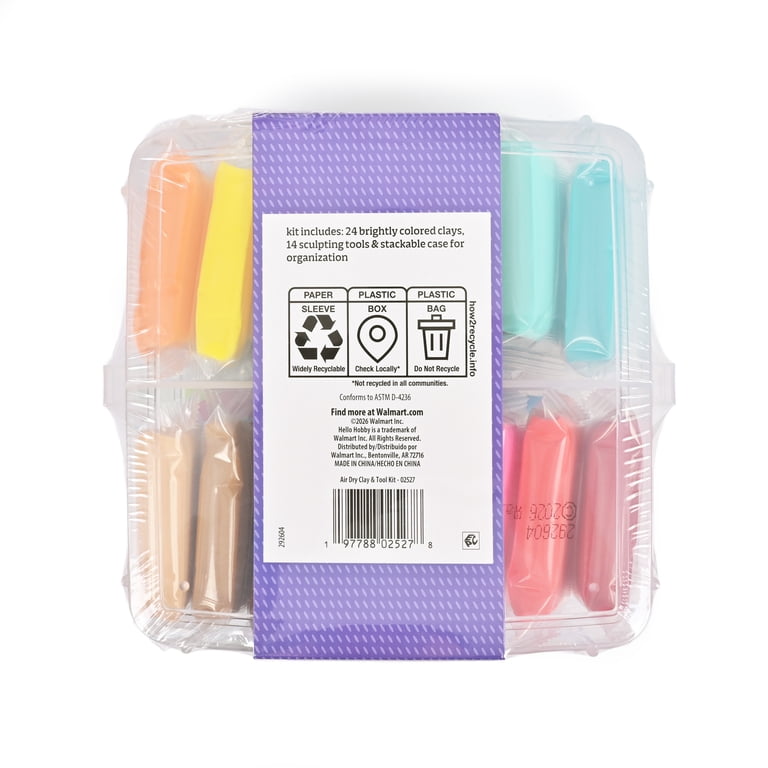 Air Dry Clay Kit with 24 Colors and 13 Tools photo 2