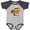 Heather and Navy, variant on Winter Squirrel, Cute Squirrel, Squirrel with Hat Boys or Girls Baby Bodysuit