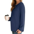 thumbnail image 5 of Fantaslook Crewneck Sweatshirts for Women Casual Long Sleeve Shirts Tunic Tops Pullover with Pocket, 5 of 8