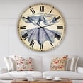 thumbnail image 2 of Designart 'Blue Sea 4' Large Nautical & Coastal Wall Clock, 2 of 5