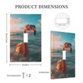 thumbnail image 3 of Disketp Swimming Goggled Flamingo Decorative Light Switch or Outlet Wall Plate with Safety Cover-Style T, 3 of 6