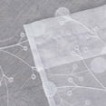 thumbnail image 3 of Voile Sheer Curtain Valance, Rod Pocket Embroidered Yarn Dandelion Printed Valance Curtain, 3 of 9