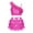 Hot Pink, variant on Aislor Kids Girls Sequin Dance Dress Metallic Crop Top with Skirt Jazz Latin Hip Hop Dancewear Gold 8