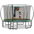 thumbnail image 5 of 14FT Trampoline for Kids with No-gap Design, SHINPT Outdoor Trampoline with 1200LBS Capacity, Kids Trampoline 14FT with Basketball Hoop, Large Trampoline Outdoor for Backyard, Big Trampoline for Kids, 5 of 9