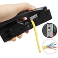 thumbnail image 2 of Alicates de crimpado de cabeza de cristal multifuncionales para cables de red, capacidad de crimpado 8P8C y 6P6C., 2 of 11