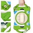 thumbnail image 2 of Cute Cat Universal Case for iPad 10.2 Tablet (iPad 8th/7th Generation) & iPad Air (3rd Generation) 10.5" & iPad Pro Tablet 10.5 Inch - Shockproof Kickstand Kids Case with Rotate Hand Strap (Green), 2 of 7