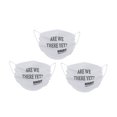 thumbnail image 1 of NONSTOP Reusable Travel Face Mask in Multiple Colors- Breathable Comfort, Non-Surgical Safety Mask, Hand Washable, One Size Fits All- Made in the USA (White (3-Pack), Are we there Yet?), 1 of 3
