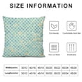 thumbnail image 5 of BANET  Aqua Throw Pillow Cushion Cover, Ocean Themed Pattern Swirled Waves Seascape in Oviform Maritime Surfing Design, Decorative Square Accent Pillow Case 24x24in, 5 of 5