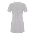 thumbnail image 5 of Tiqkatyck Summer Dresses for Women 2024, Women's Dresses short Sleeve dating Beach casual Loose Dress, Sundresses for Women, Dresses for Women 2024 Grey, 5 of 5