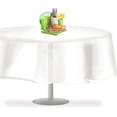thumbnail image 2 of 5pcs 84" Round Disposable Plastic Tablecloth Parties 84 Inch Round Table Cover, 2 of 2