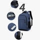 thumbnail image 5 of Business Backpack, Travel Bag, 39.6 cm (15.6 inch) Laptop Backpack, Work Backpack for College with USB Port, Light Grey, 30 x 13 x 44 cm, 5 of 5