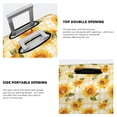 thumbnail image 3 of Gukieu Light Yellow Plaid Sunflower Print Suitcase Protective Cover, Elastic Zipper Buckle Suitcase Protective Cover, Suitable for Travel, Business Trip-Large, 3 of 7