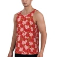 thumbnail image 2 of Easygdp Rose Flowers Men's Tank Top, Sleeveless Muscle T Shirts, Breathable, Quick-Dry, Loose for Gym, Running, Fitness - Medium, 2 of 9