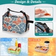 thumbnail image 4 of DIXRUYEE Lunch Bag Double Deck Lunch Cooler Box Fashion Floral Butterfly Dance Pattern, 4 of 7