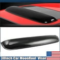 thumbnail image 2 of 970MM US Black Sun/Moon Roof Top Window Sunroof Visor Vent Rain/Wind Deflector, 2 of 9